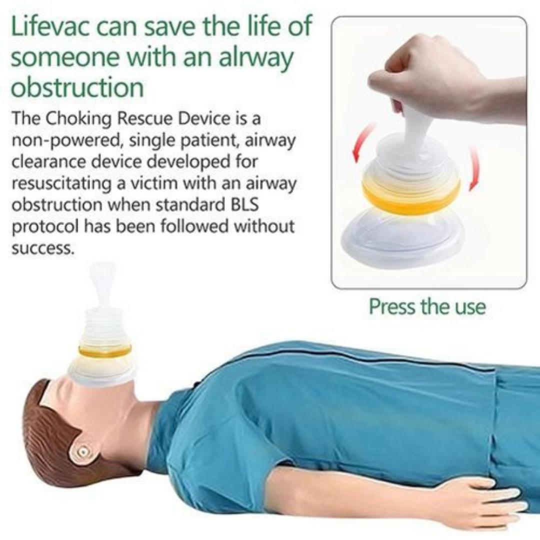 LIFEVAC CHOKING RESCUE DEVICE ANTI CHOKING EMERGENCY FIRST AID FOR PEDIATRIC & ADULTS

- Personal Protection Kit