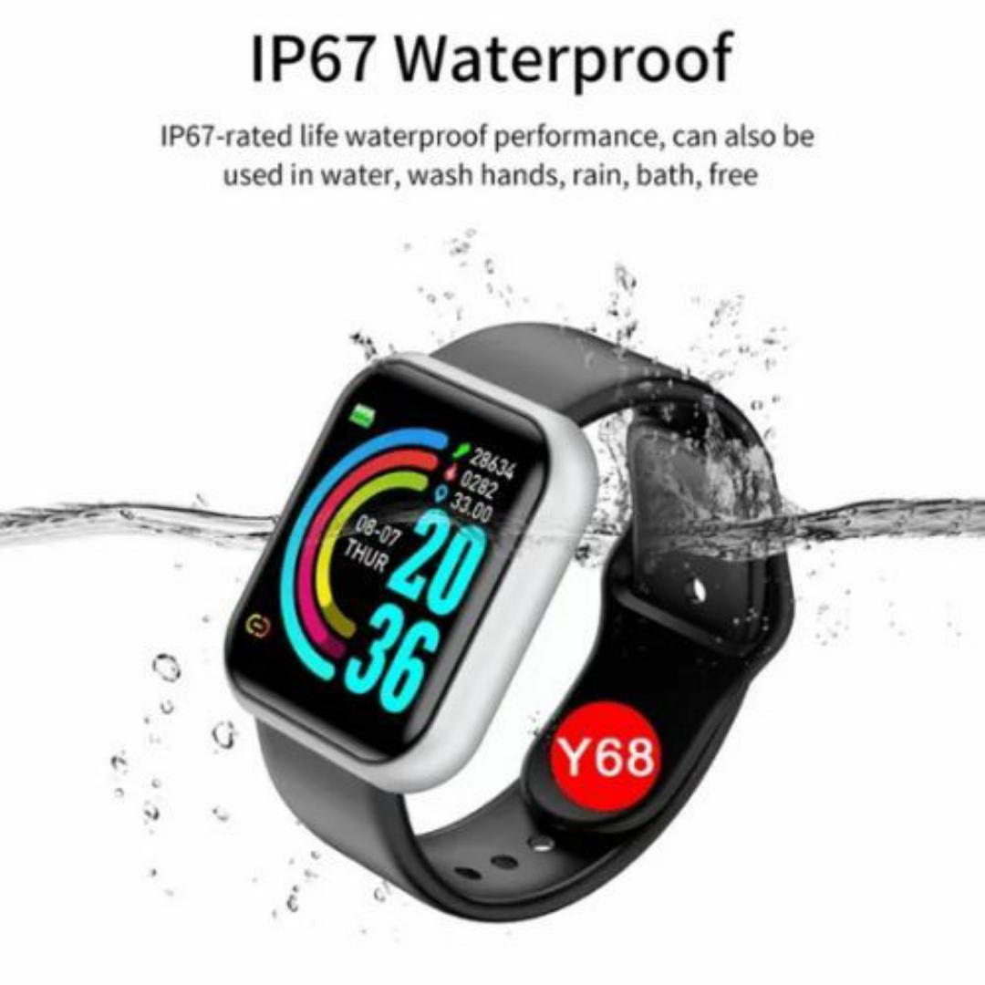 SMART WATCH BLOOD PRESSURE MONITOR HEART RATE MONITOR - USB RECHARGEABLE