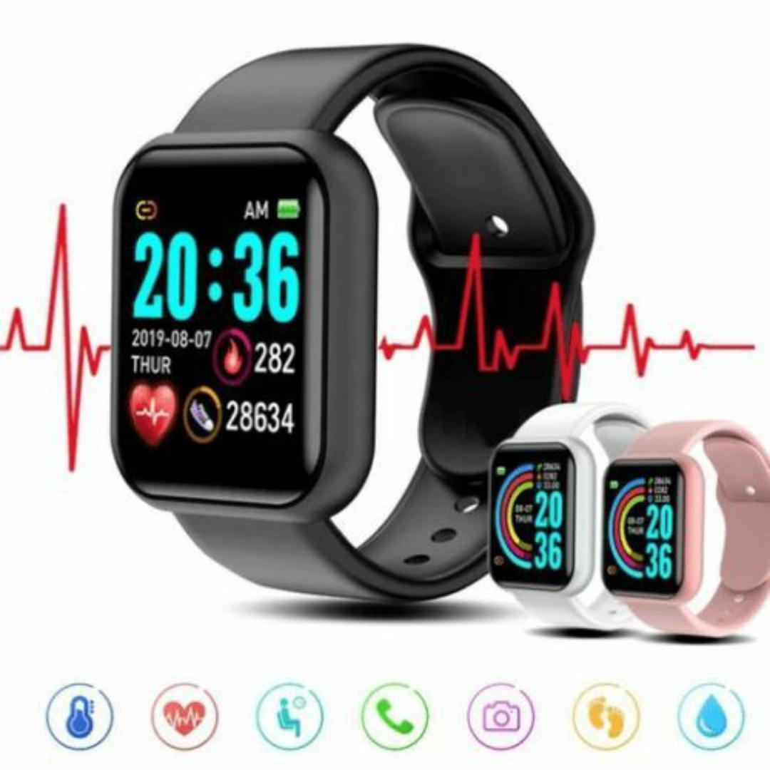 SMART WATCH BLOOD PRESSURE MONITOR HEART RATE MONITOR - USB RECHARGEABLE
