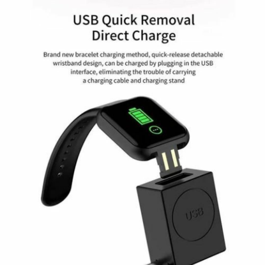 SMART WATCH BLOOD PRESSURE MONITOR HEART RATE MONITOR - USB RECHARGEABLE