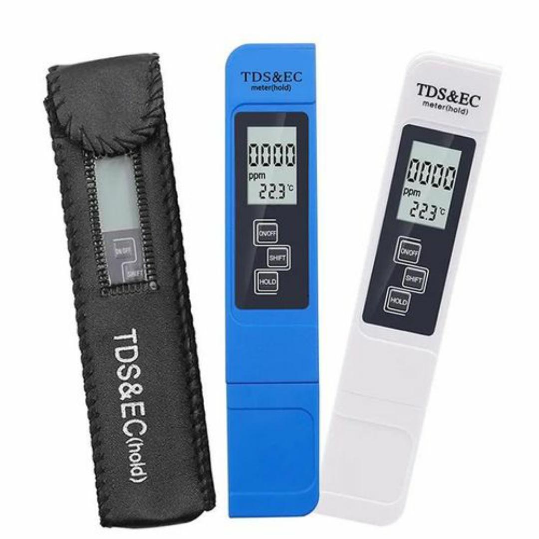 TDS Meter Digital Water Tester, 3-in-1 TDS, Temperature and EC Meter. Ideal for Drinking Water, Aquariums, Hydroponics