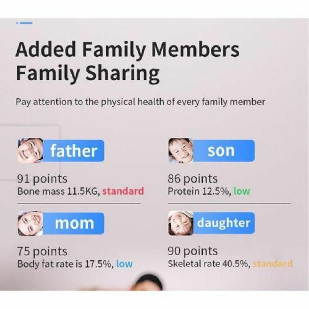 SMART WEIGHING SCALE DIGITAL MACHINE INTELLIGENT BMI BODY FAT SCALE WITH BLUETOOTH APP (OKOK) - 18 Multi Metrics Fitness Tracker