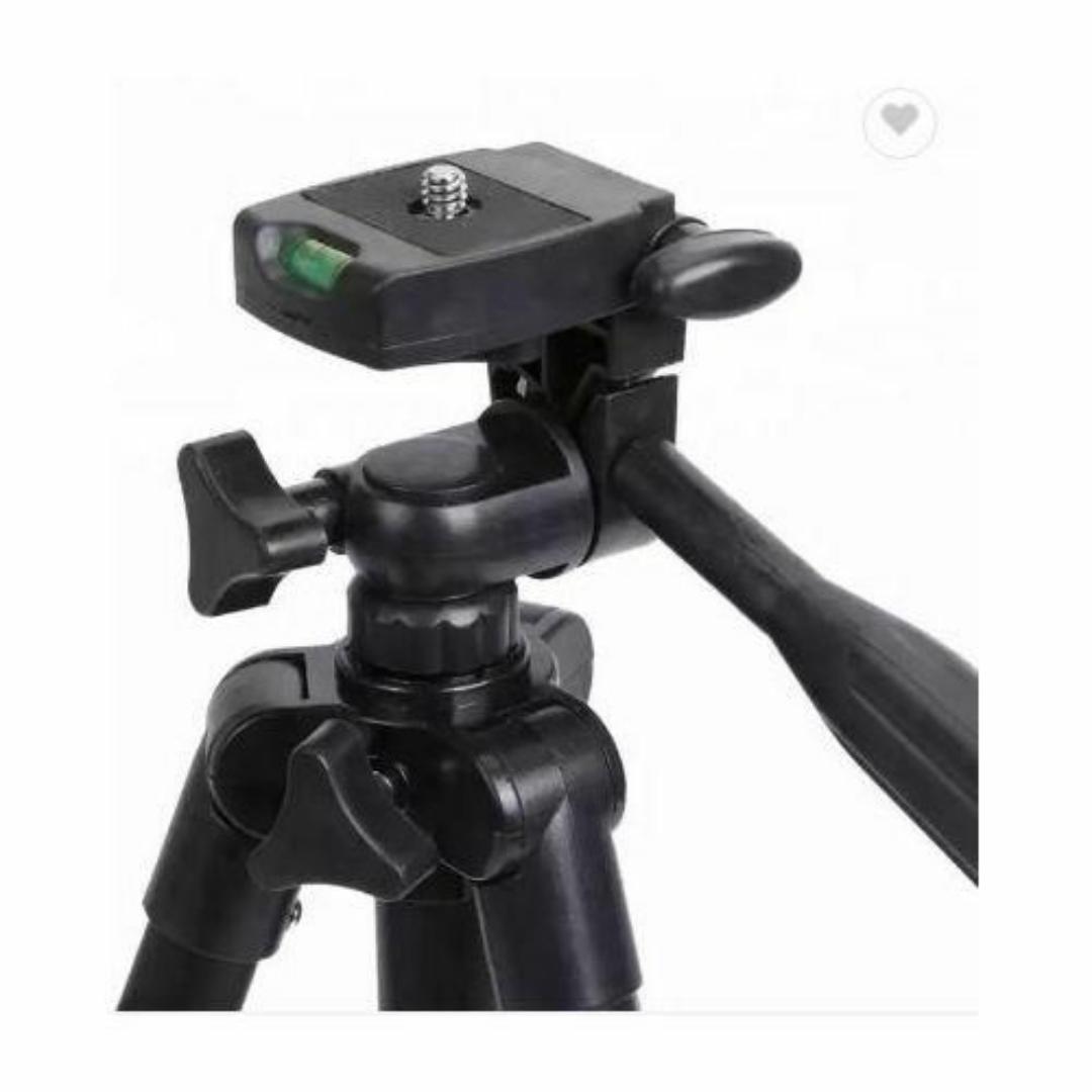 TRIPOD STAND FOR CAMERA & MOBILE PHONES WITH PHONE HOLDER FOR LIVE SELFIE RECORDING - 1.2 Meters Tall Tripod