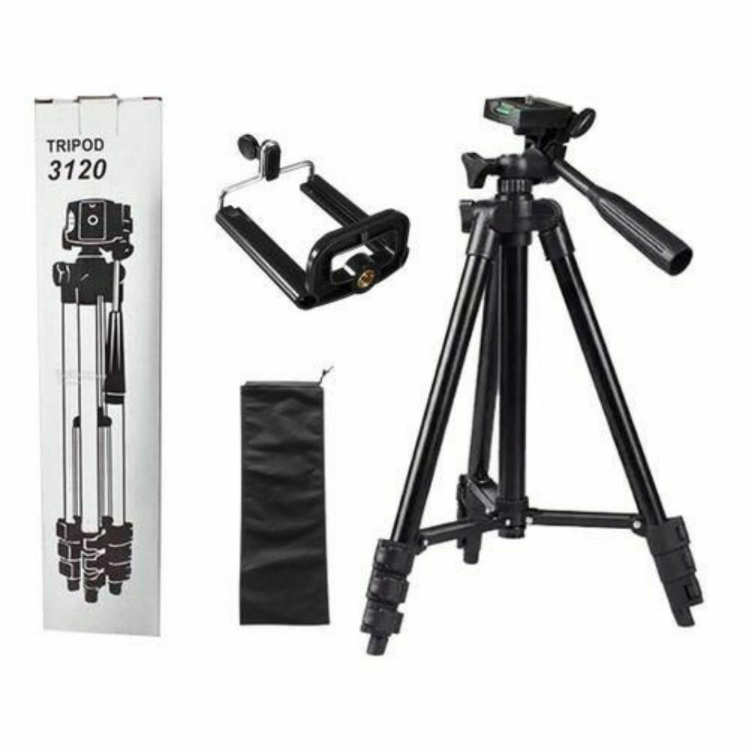 PROFESSIONAL STUDIO CAMERA PHONE TRIPOD STAND + PHONE HOLDER CLIP

FOR SELFIE YOUTUBE LIVE RECORDING & BLOG