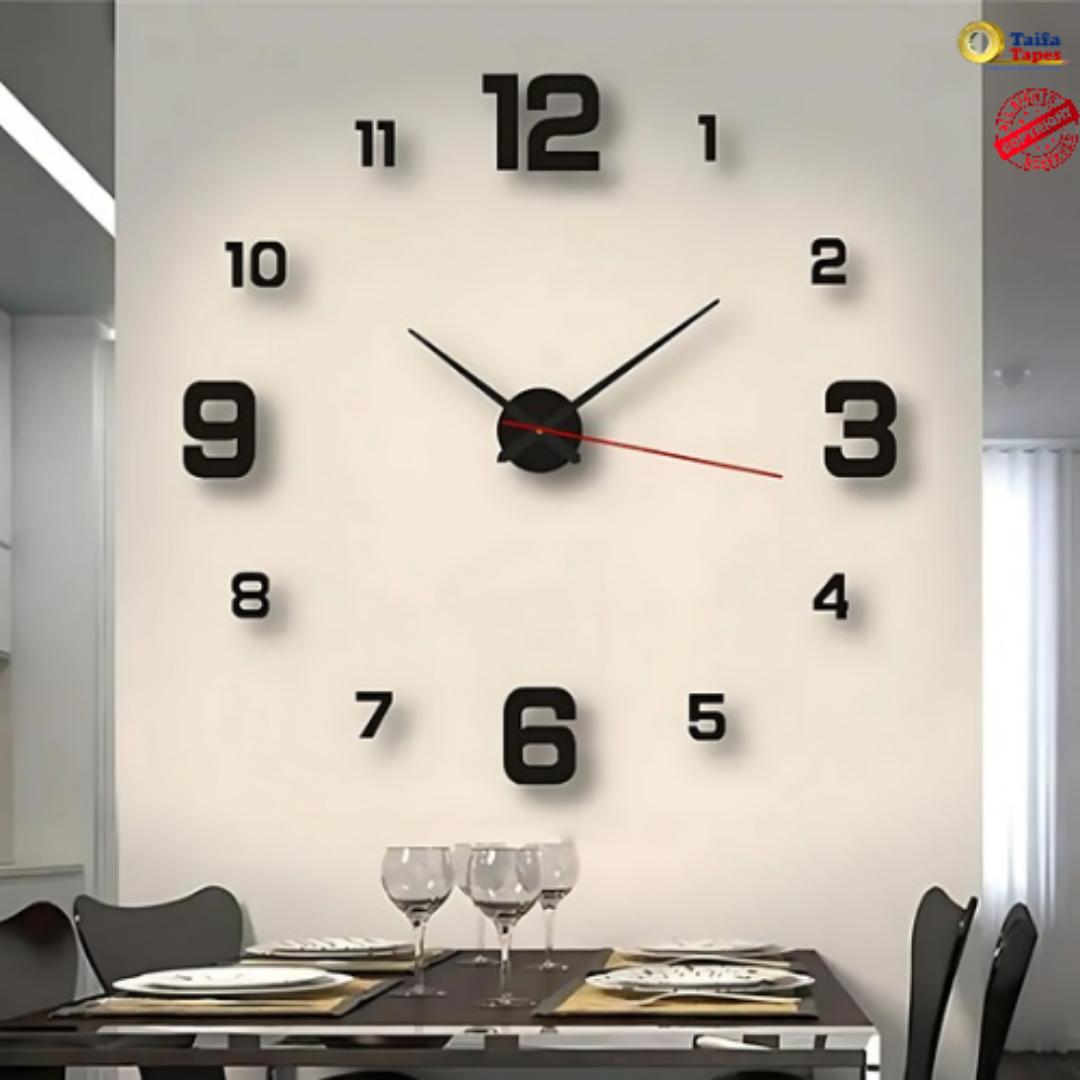 Modern 3D Frameless Wall Clock Style Watches Hours DIY Room Home Decorations