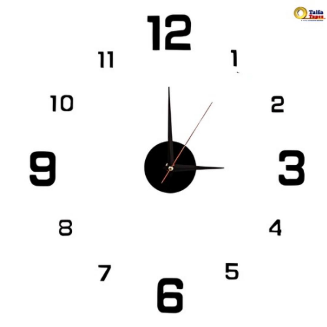 Modern 3D Frameless Wall Clock Style Watches Hours DIY Room Home Decorations