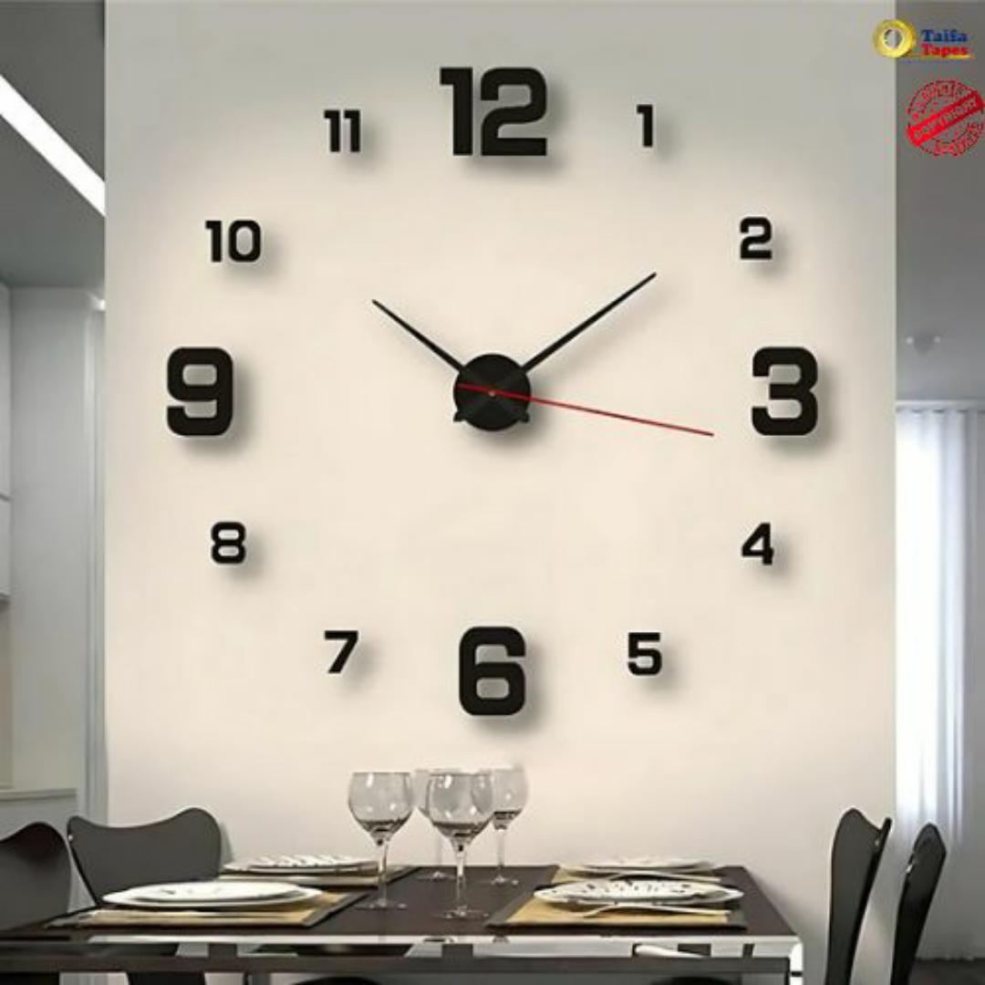 Modern 3D Frameless Quartz Wall Clock – DIY Acrylic Mirror Stickers Watch - Stylish Home Décor