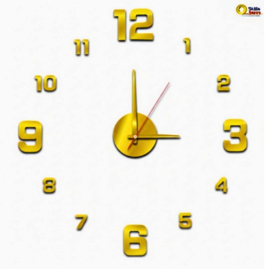 Modern 3D Frameless Quartz Wall Clock – DIY Acrylic Mirror Stickers Watch - Stylish Home Décor