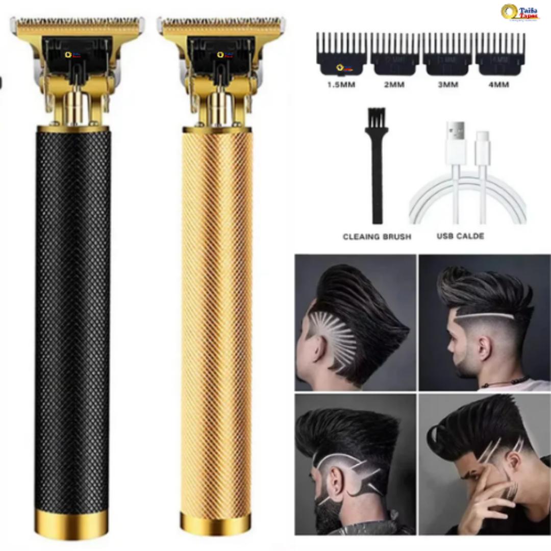 Men’s Cordless Hair Trimmer Set – Stylish Clipper with Guide Combs & USB Charger