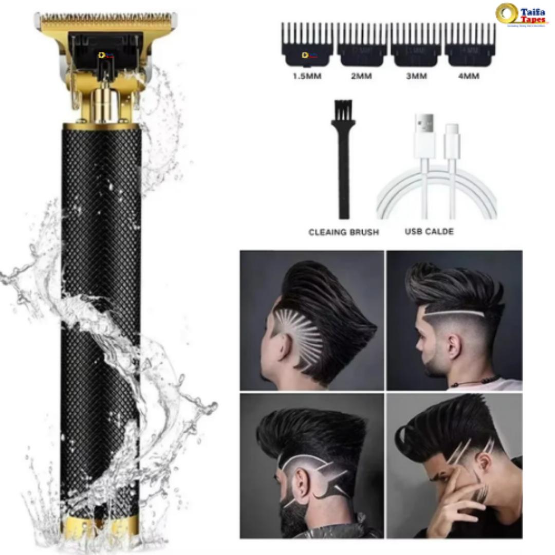 Men’s Cordless Hair Trimmer Set – Stylish Clipper with Guide Combs & USB Charger
