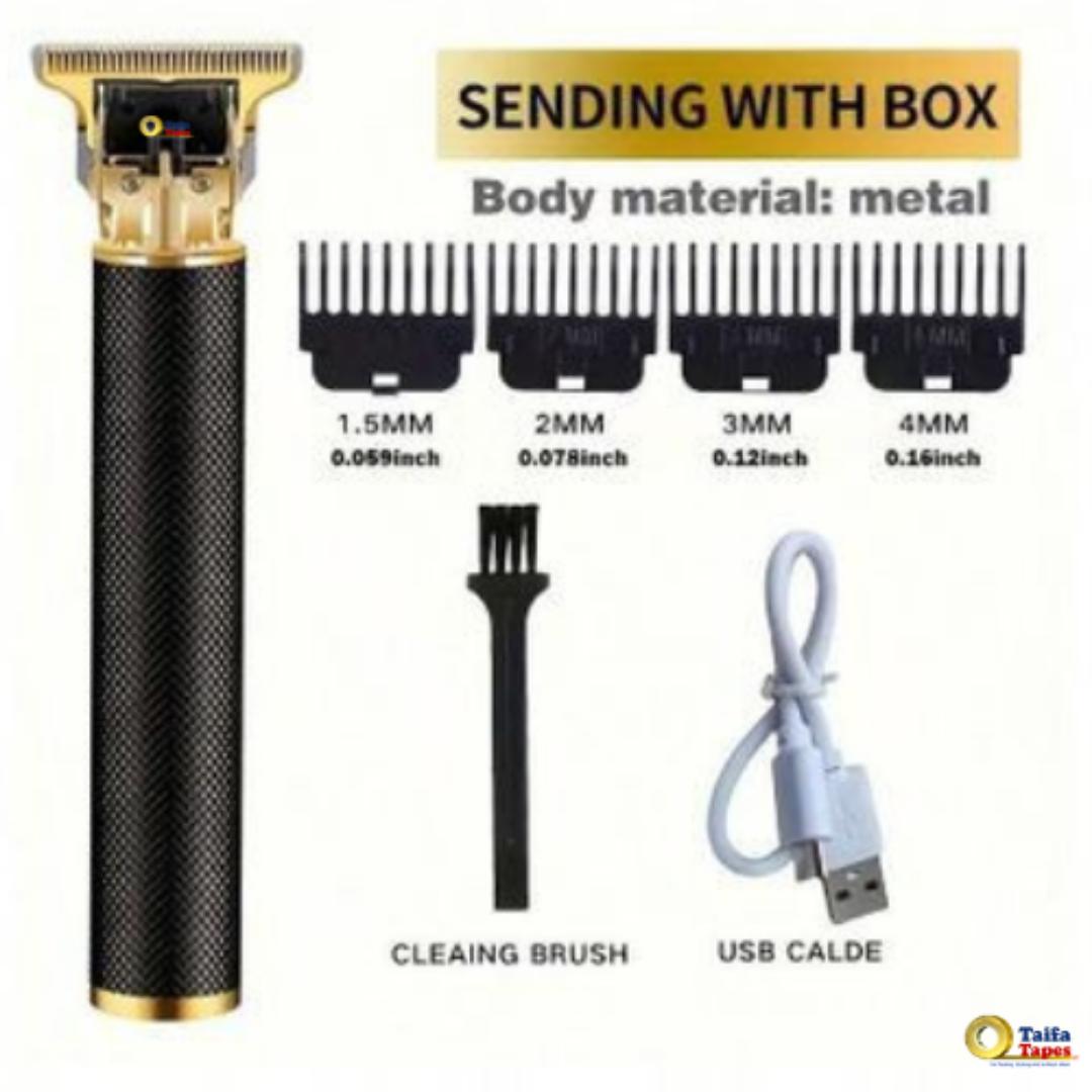 Men’s Cordless Hair Trimmer Set – Stylish Clipper with Guide Combs & USB Charger