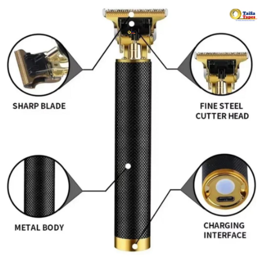 Men’s Cordless Hair Trimmer Set – Stylish Clipper with Guide Combs & USB Charger