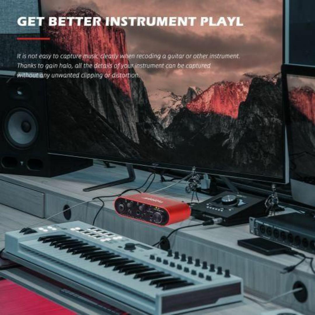 BOMGE BMG-11S USB Audio Interface 24-Bit/192kHz – Pro Studio Sound for Musicians & Podcasters