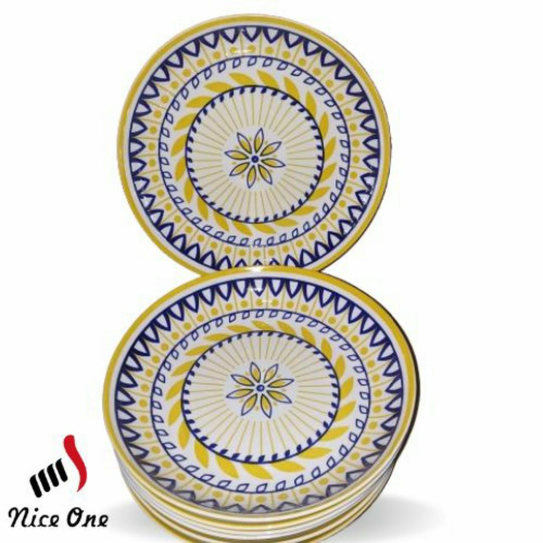 Nice One Set Of 6pcs Large Solid Classique Porcelain 9 INCH Dish Plates

- Premium Quality 6 PC Plate