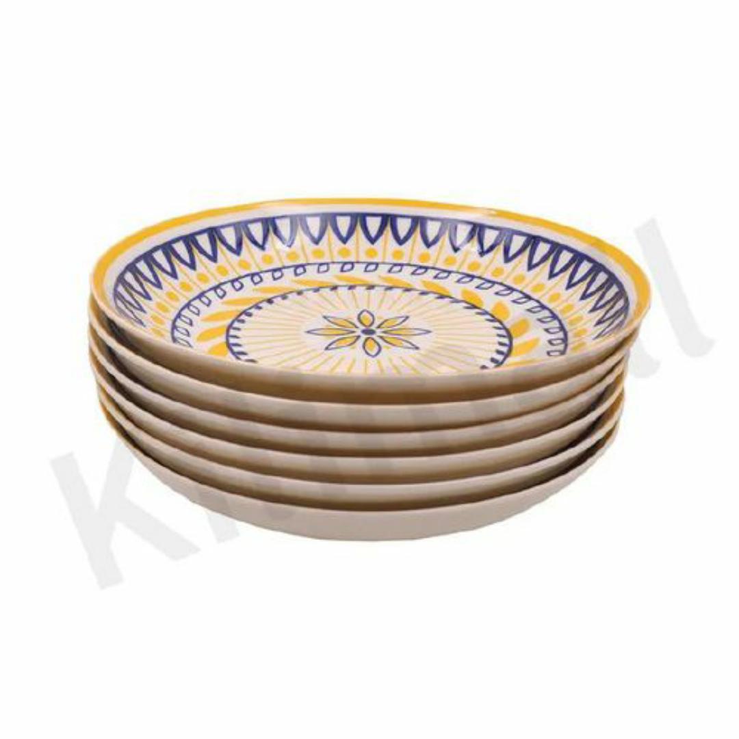 Nice One Set Of 6pcs Large Solid Classique Porcelain 9 INCH Dish Plates

- Premium Quality 6 PC Plate