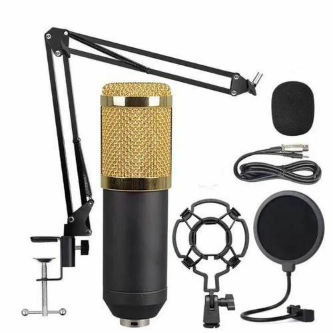 V8 Sound Card & BM800 Microphone Kit – Pro Studio Setup for Podcasts, Music & Live Streaming