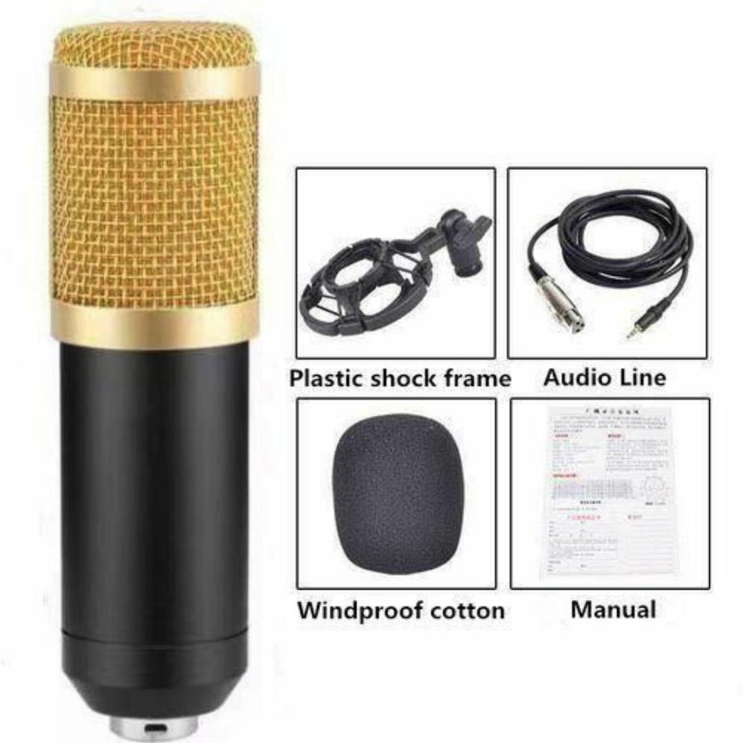 V8 Sound Card & BM800 Microphone Kit – Pro Studio Setup for Podcasts, Music & Live Streaming