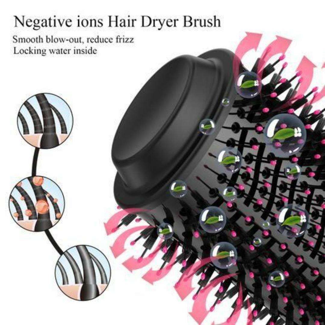 5-in-1 Hair Dryer Brush & Volumizer | Negative Ion Straightening Comb for Smooth, Frizz-Free Hair