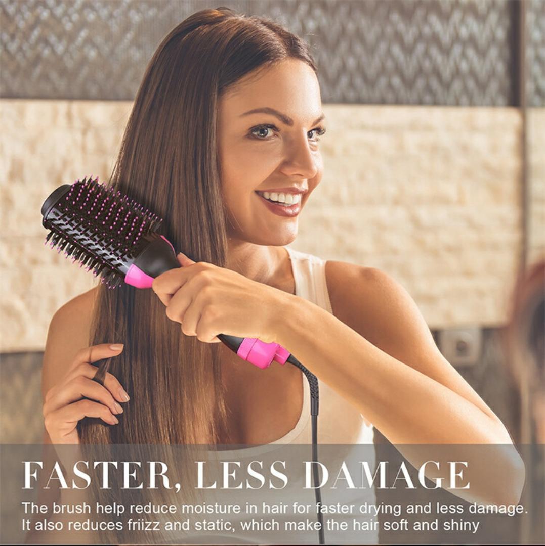 5-in-1 Hair Dryer Brush & Volumizer | Negative Ion Straightening Comb for Smooth, Frizz-Free Hair