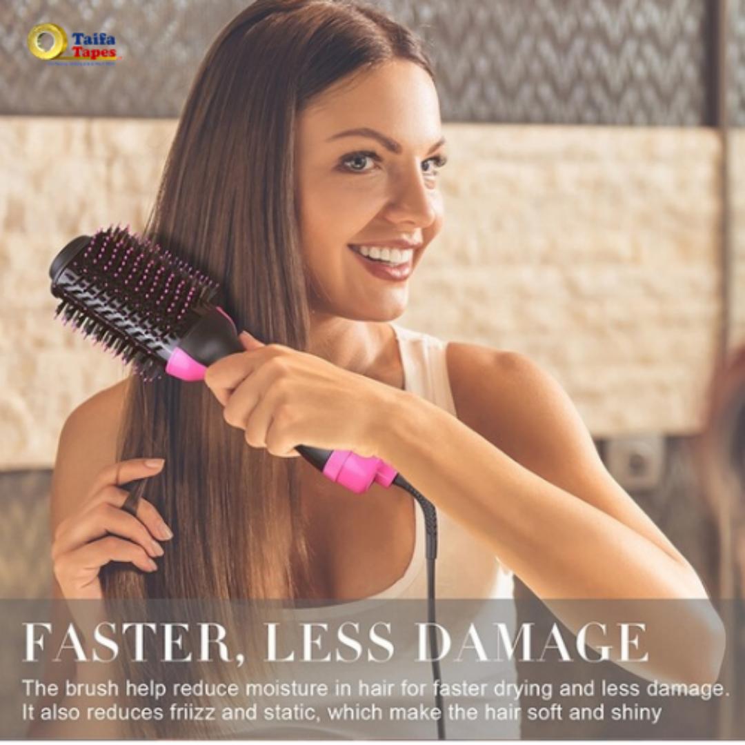 5 in 1 Professional Electric Hair Dryer Heated Hot Comb Hair Straightener Hot Air Brush Comb Ionic Volumizer