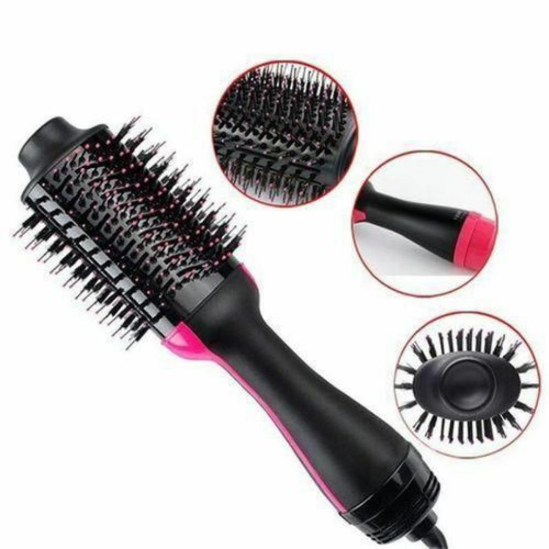 5 in 1 Professional Electric Hair Dryer Heated Hot Comb Hair Straightener Hot Air Brush Comb Ionic Volumizer