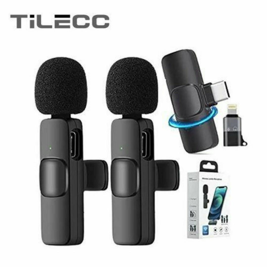 Wireless Lavalier Mini Microphone Duo Mic with USB-C & Lightning - Crystal Clear Audio for Vlogging, Interviews & Online Content