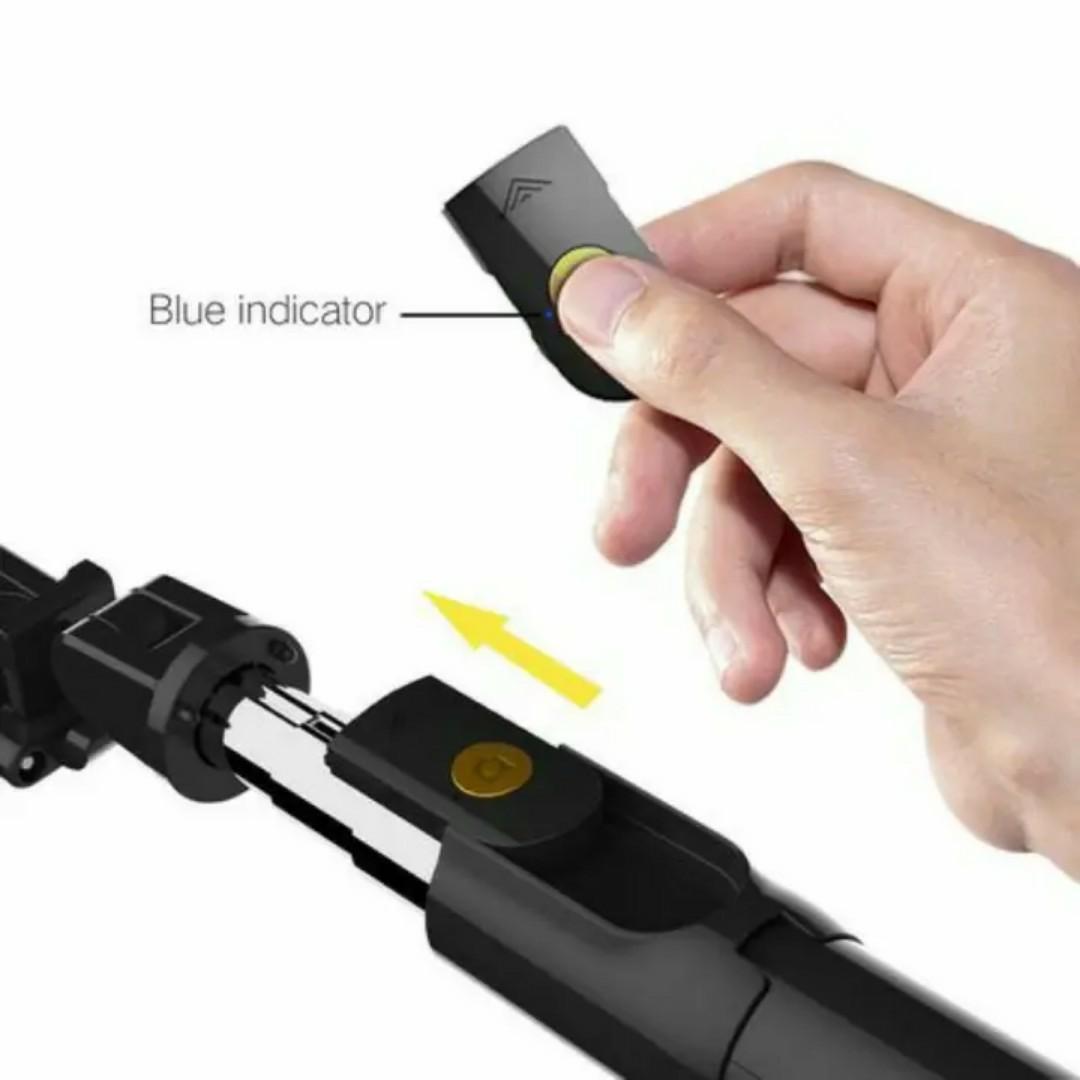 ADJUSTABLE PHONE CAMERA TRIPOD STAND + Wireless Bluetooth Remote for Selfie Blogging YouTube video recording, podcast & blogging -3-in-1 Selfie Stick Tripod Stand - 360° Rotating Phone Holder