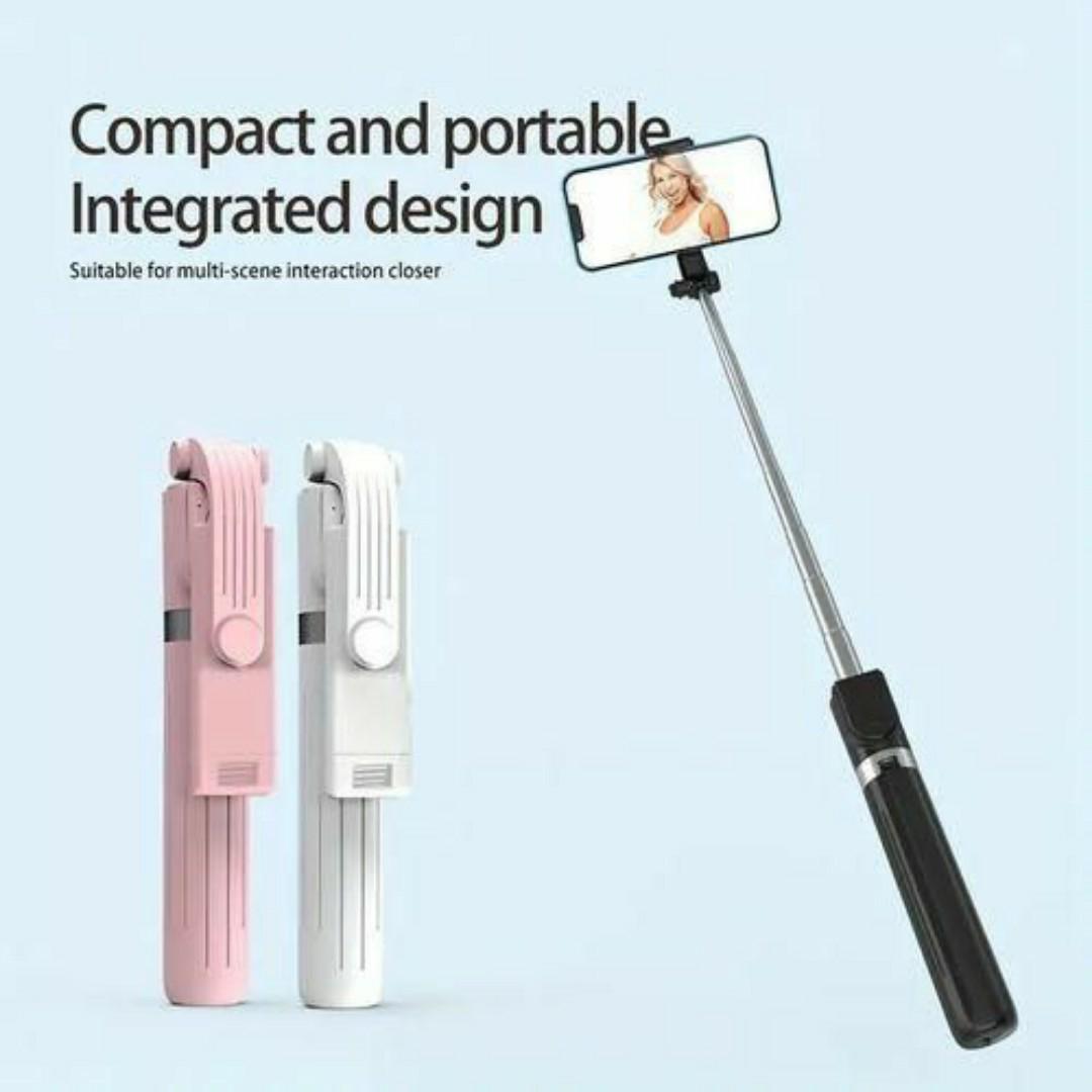 TRIPOD STAND FOR CAMERA & MOBILE PHONES WITH USB RECHARGEABLE BLUETOOTH REMOTE FOR SELFIE LIVE SELFIE RECORDING