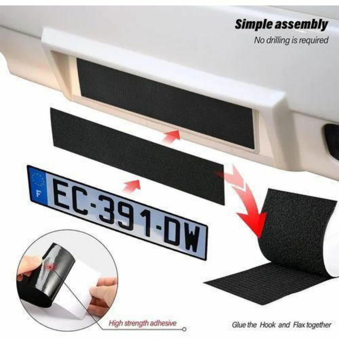 Universal Car Number Plate Holder – No Drill Install, Secure Fit, All Car Models (4-Pack)