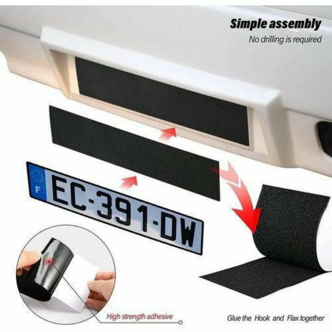 Universal Car Number Plate Holder – No Drill Install, Secure Fit, All Car Models (4-Pack)