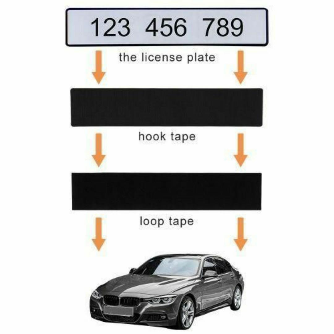 Universal Car Number Plate Holder – No Drill Install, Secure Fit, All Car Models (4-Pack)