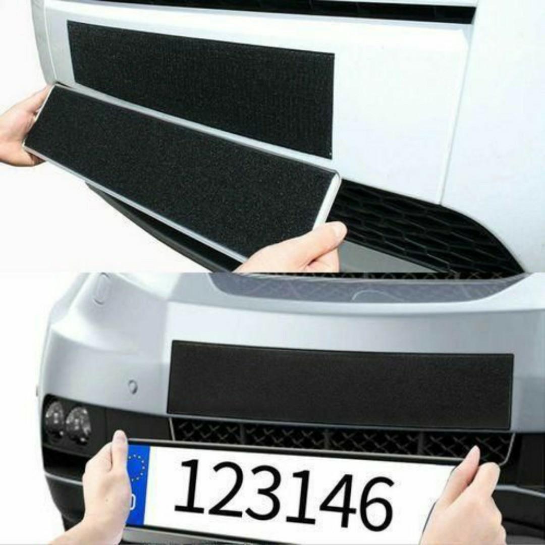 Universal Car Number Plate Holder – No Drill Install, Secure Fit, All Car Models (4-Pack)