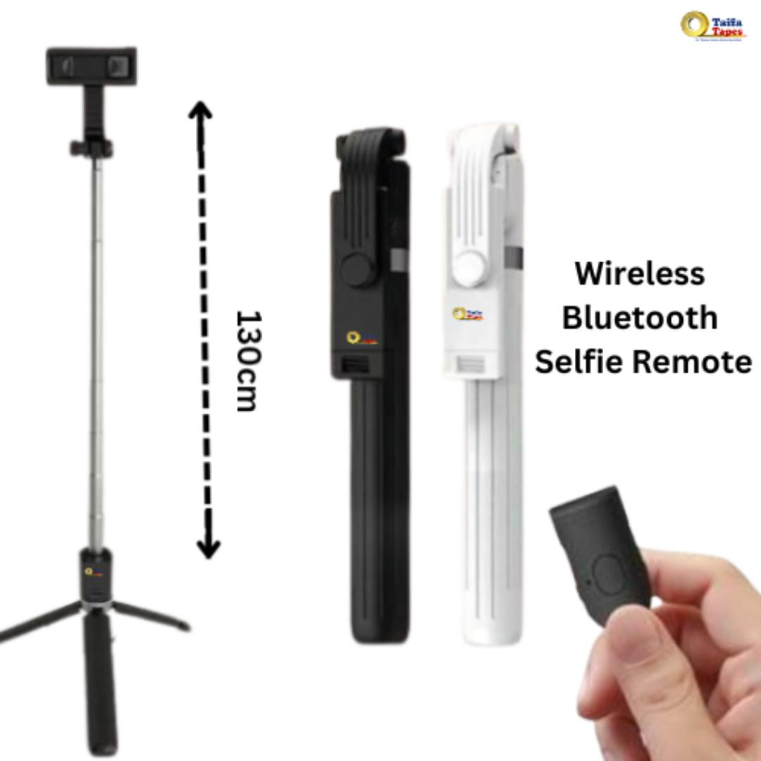 ADJUSTABLE PHONE CAMERA TRIPOD STAND + Wireless Bluetooth Selfie Remote for Blogging YouTube video recording