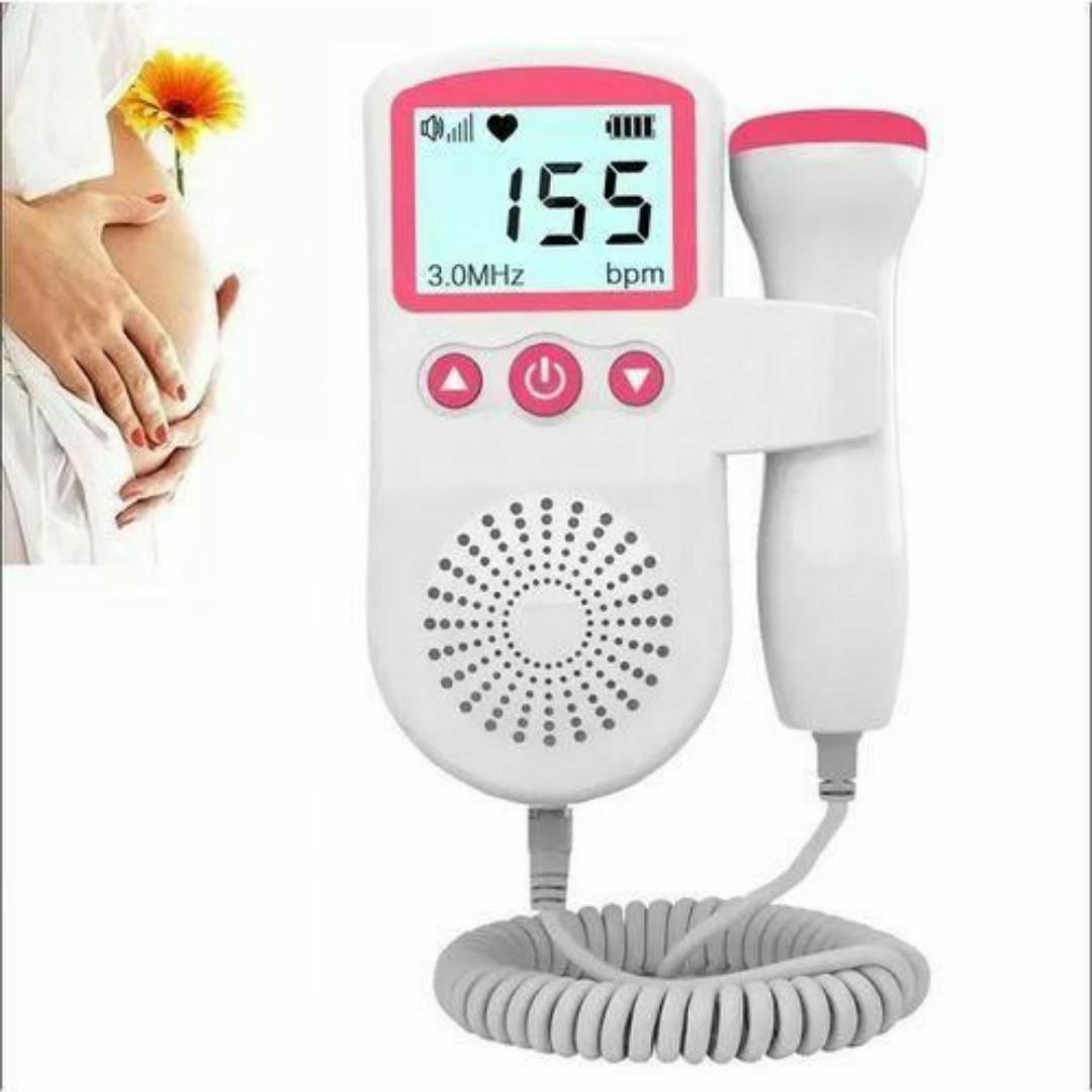 Portable Fetal Doppler Baby Heartbeat Monitor – LCD Display, High Sensitivity, 3.0 MHz Probe