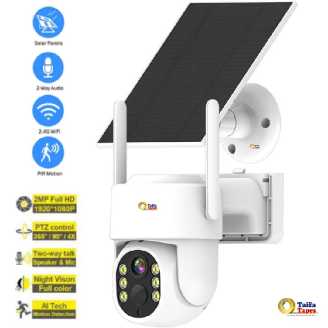 AI POWERED SOLAR CCTV SECURITY SURVEILLANCE CAMERA 1080P - ESEE CLOUD WATERPROOF SMART 360 PTZ HUMANOID TRACKING, MOTION DETECTION, LED FLOOD LIGHT, INFRARED NIGHT VISION & INTELLIGENT ALERT CAMERAS