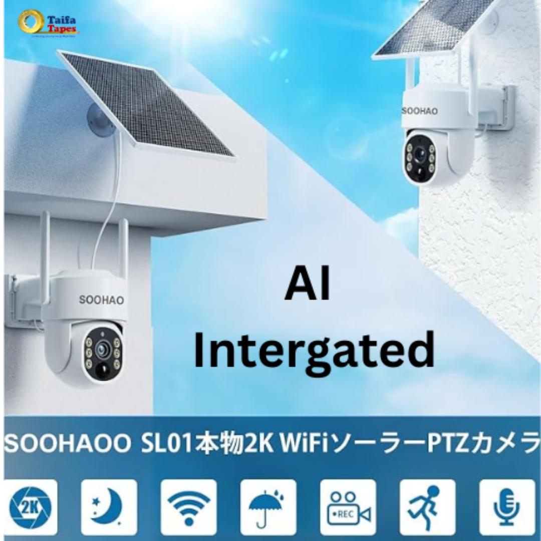 AI POWERED SOLAR CCTV SECURITY SURVEILLANCE CAMERA 1080P - ESEE CLOUD WATERPROOF SMART 360 PTZ HUMANOID TRACKING, MOTION DETECTION, LED FLOOD LIGHT, INFRARED NIGHT VISION & INTELLIGENT ALERT CAMERAS