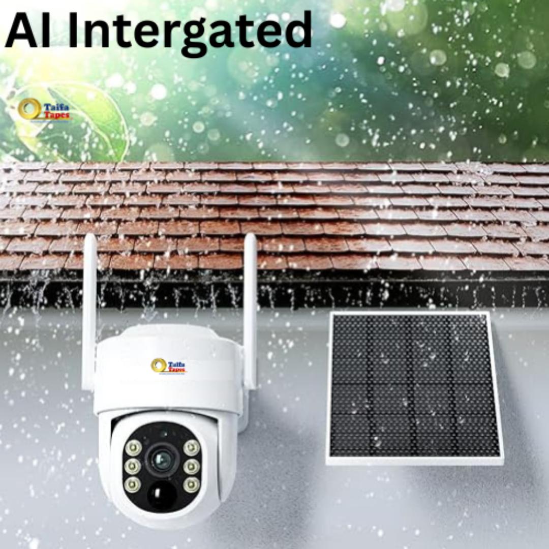 AI POWERED SOLAR CCTV SECURITY SURVEILLANCE CAMERA 1080P - ESEE CLOUD WATERPROOF SMART 360 PTZ HUMANOID TRACKING, MOTION DETECTION, LED FLOOD LIGHT, INFRARED NIGHT VISION & INTELLIGENT ALERT CAMERAS
