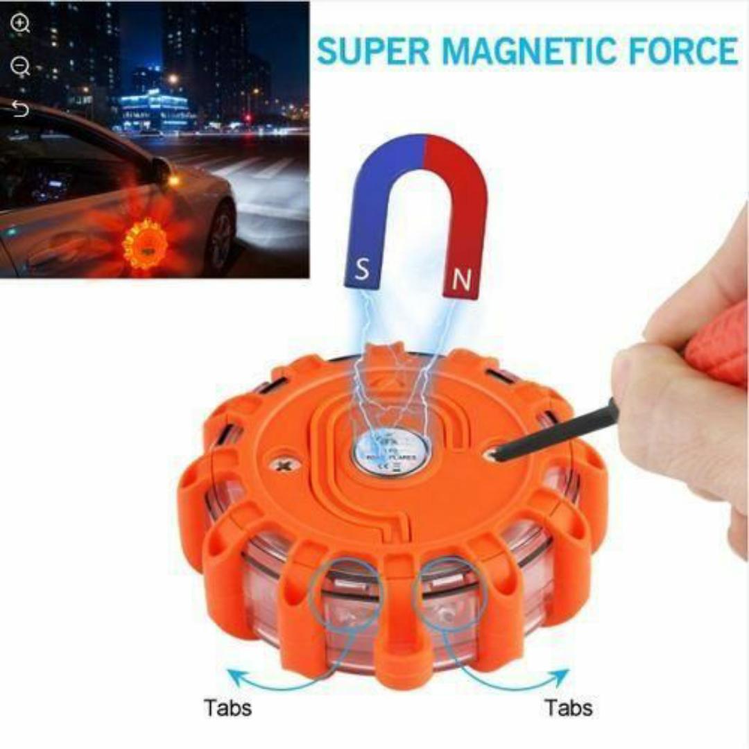 Super Magnetic LED Road Safety Flare – Emergency Warning Light for Vehicles & Outdoor Use