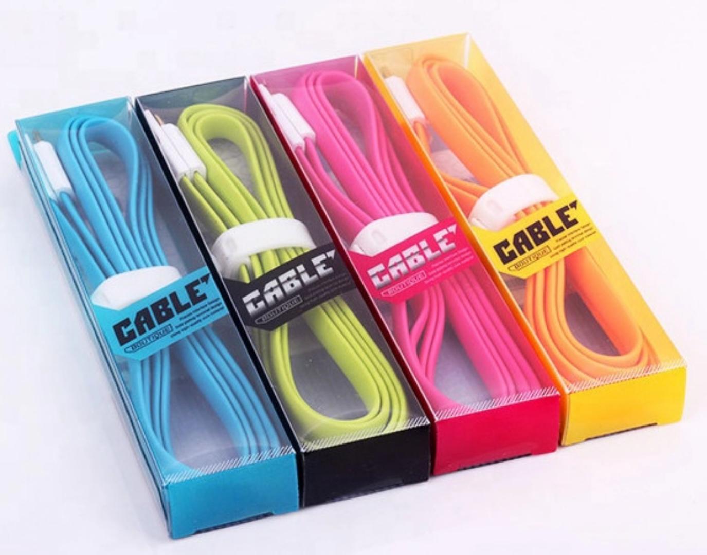 Vojo Premium Gold Plated USB Charging Cable – Fast Charging & Data Sync – Durable & Tangle-Free (1.2m)