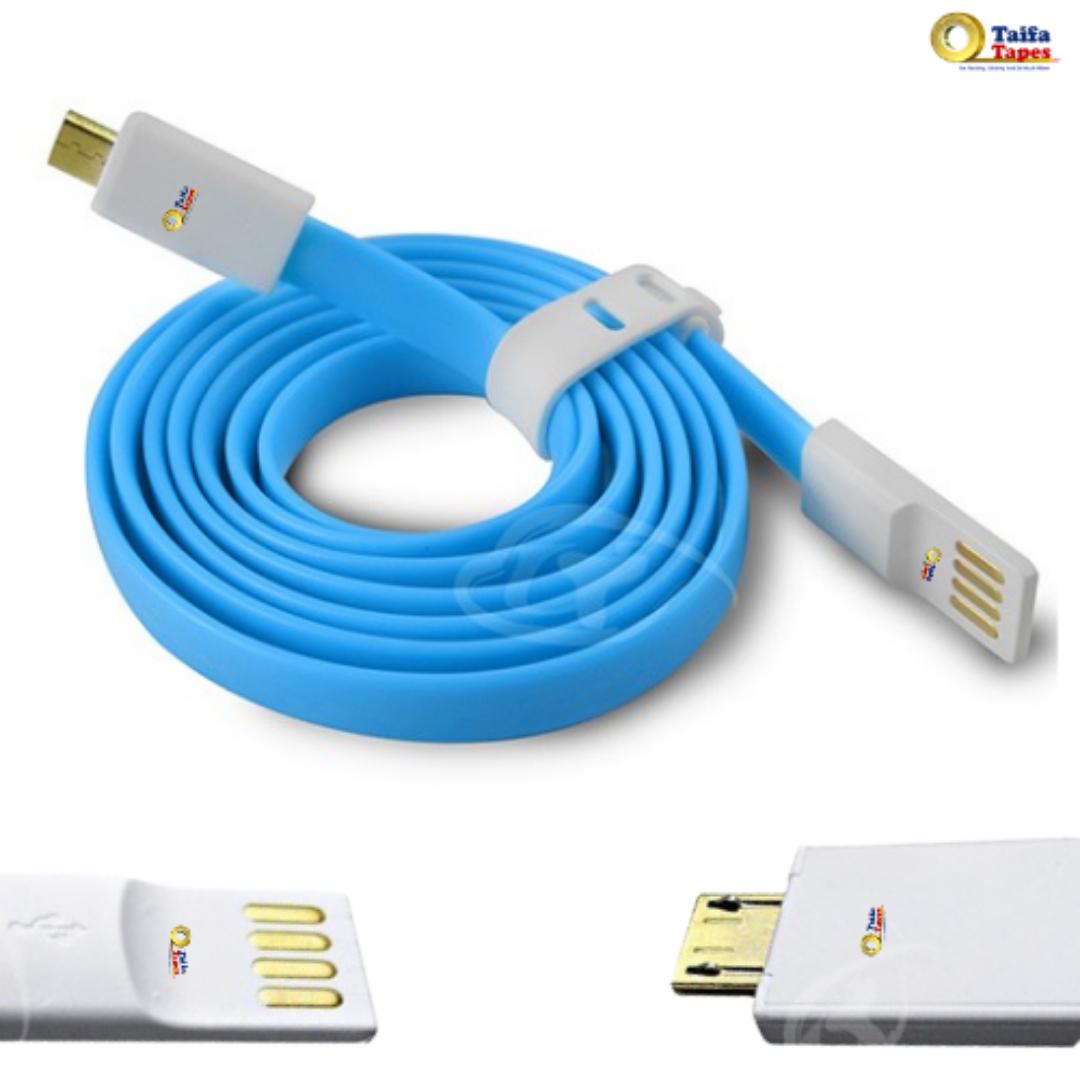 Vojo Premium Gold Plated USB Charging Cable – Fast Charging & Data Sync – Durable & Tangle-Free (1.2m)