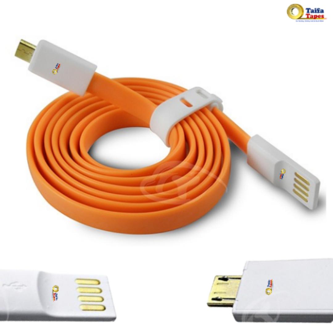 Vojo Premium Gold Plated USB Charging Cable – Fast Charging & Data Sync – Durable & Tangle-Free (1.2m)