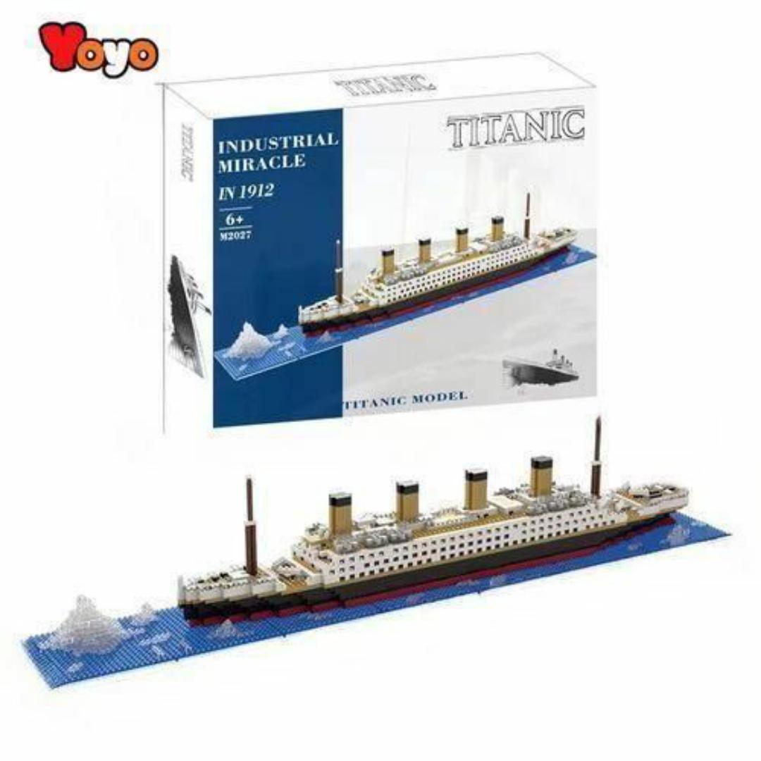 Titanic Nano Brick Model – 1878pcs - Historic Ship Building Block Toy Set for Kids & Adults
