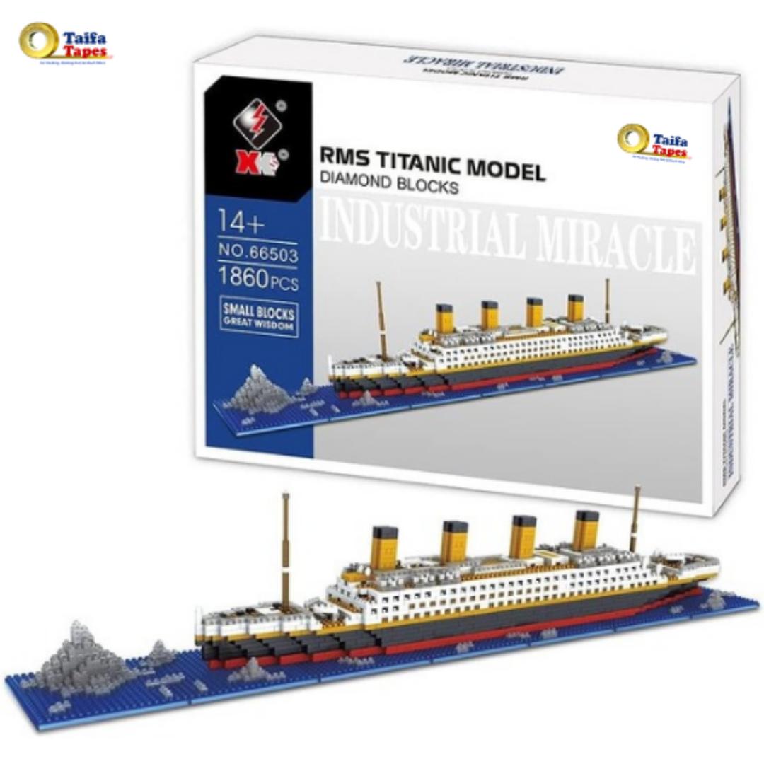 Titanic Nano Brick Model – 1878pcs - Historic Ship Building Block Toy Set for Kids & Adults