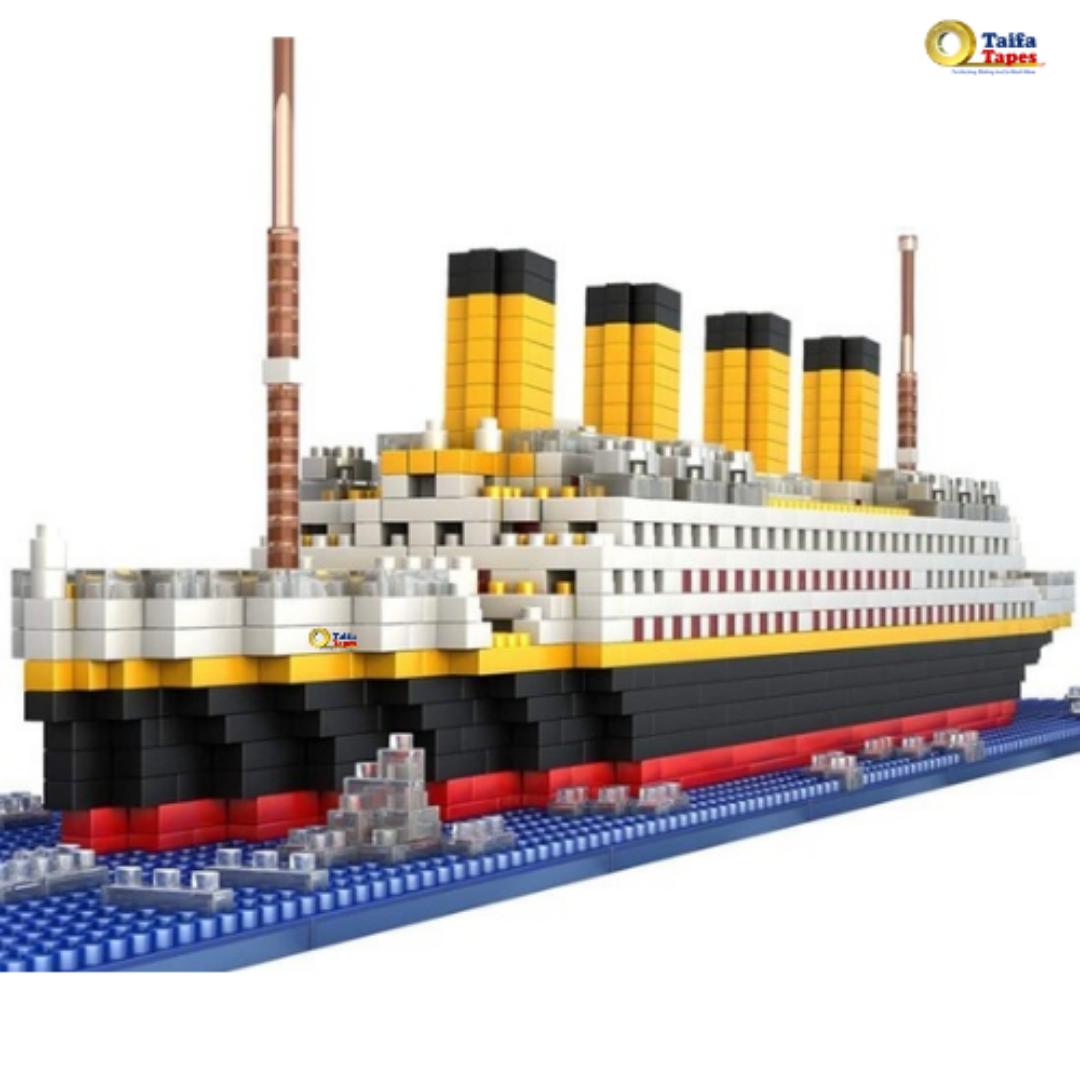 Titanic Nano Brick Model – 1878pcs - Historic Ship Building Block Toy Set for Kids & Adults