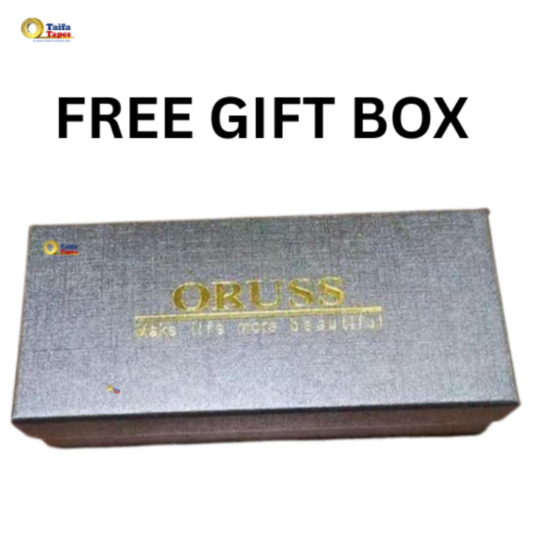 ORUSS Luxury Watch For Men – Men’s Automatic Mechanical Wrist Quartz Watch with Black Dial – FREE Elegant Gift Box & Bracelet Adjustment Tool