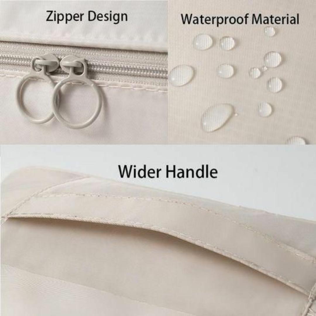 Waterpoof Zipper Multifunctional Travel Bag Baby Diapers Underwear Bra Bag Large Compartment Double Layer Bags For Ladies Women