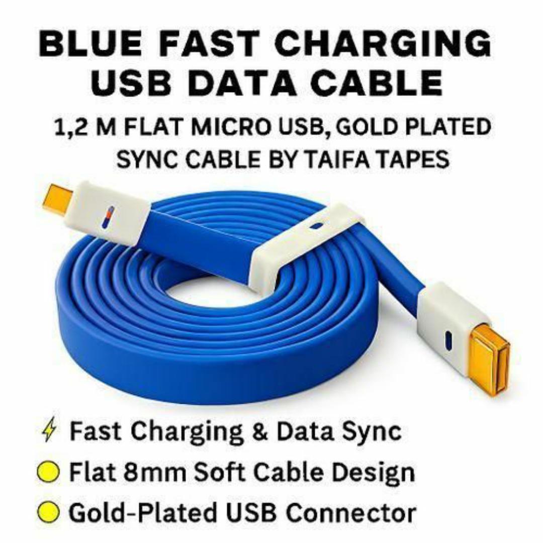 Vojo USB Sync & Charging Cable Type B - 1.2M, Gold-Plated Sync Cables