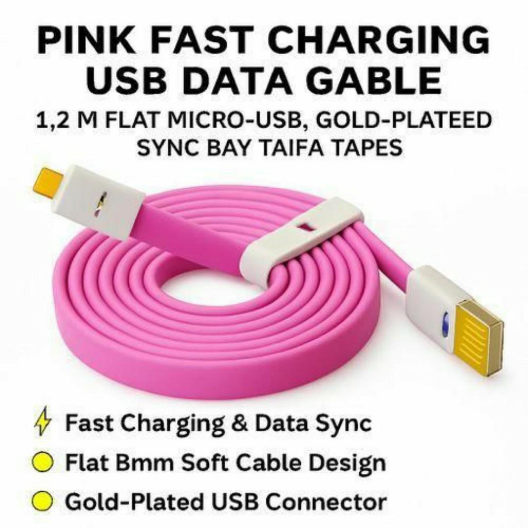 Vojo USB Sync & Charging Cable Type B - 1.2M, Gold-Plated Sync Cables