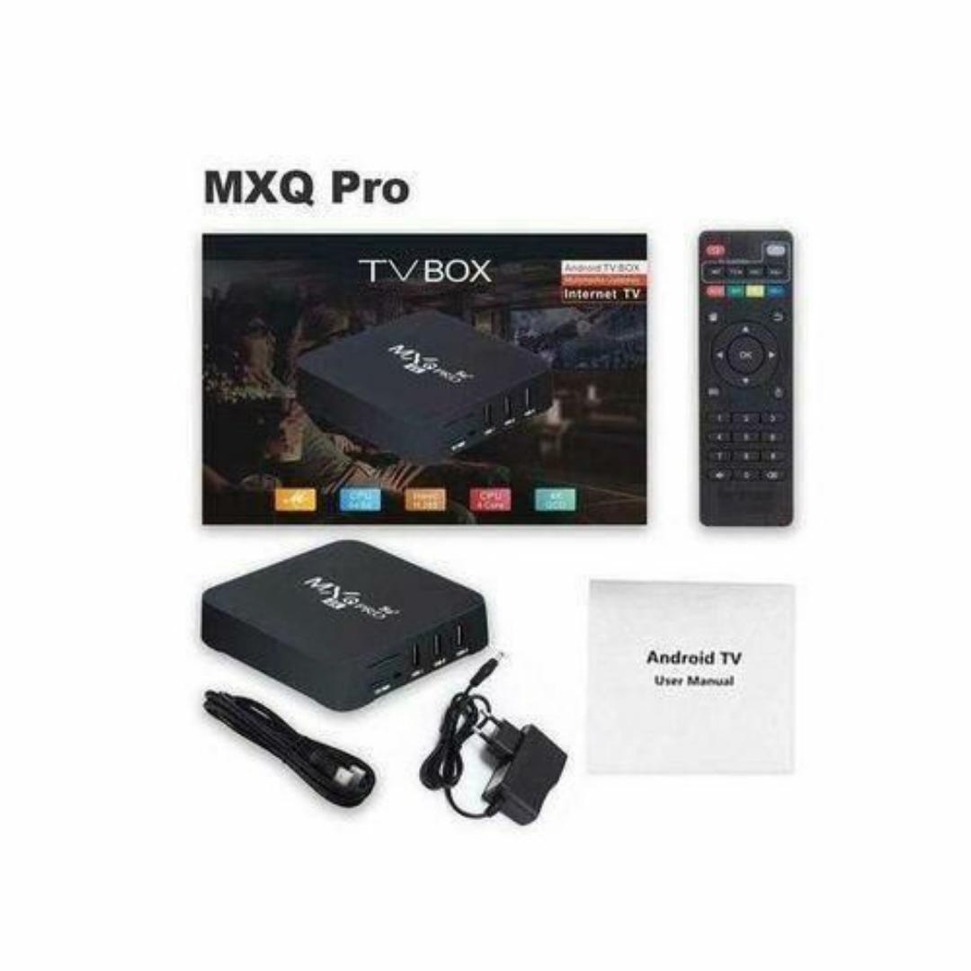 Mxq Pro 4K 5G Android TV Smart Box - Transform your TV into a smart entertainment hub with the MXQ-Pro 1GB RAM + 8GB ROM