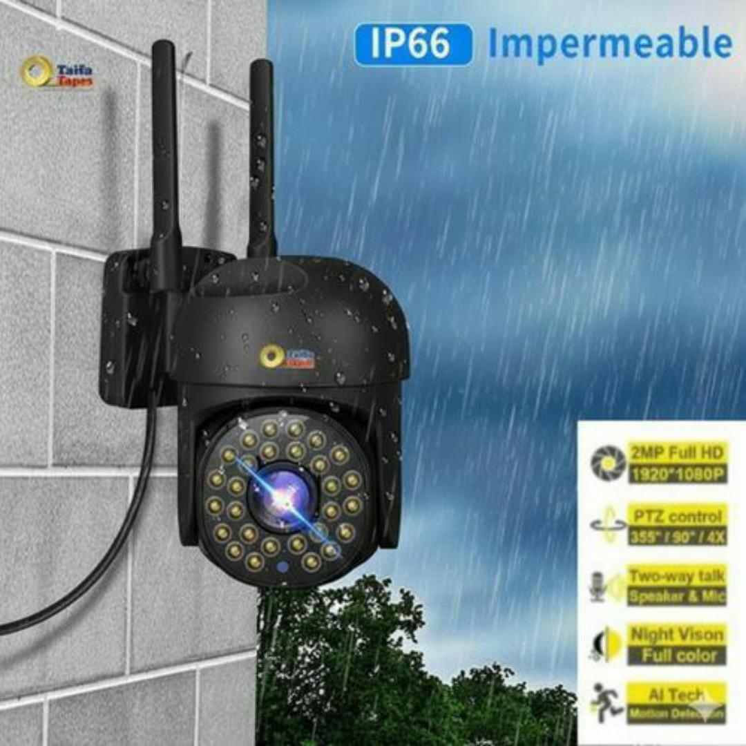 AI POWERED CCTV SECURITY SURVEILLANCE CAMERA 360 PANORAMIC PTZ HUMANOID TRACKING, MOTION DETECTION, INFRARED NIGHT VISION, TWO-WAY AUDIO COMMUNICATION - WATERPROOF SMART CAMERAS - ESEE CLOUD APP